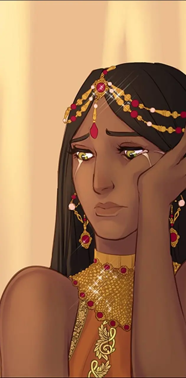 Sad Indian bride