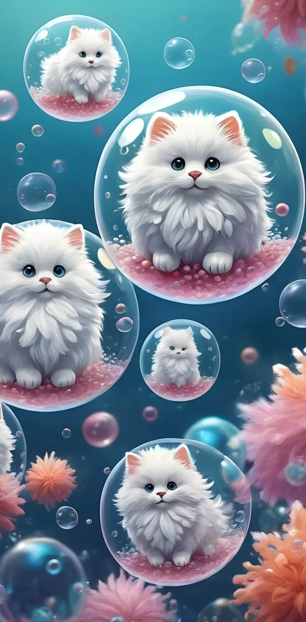 kitten bubbles