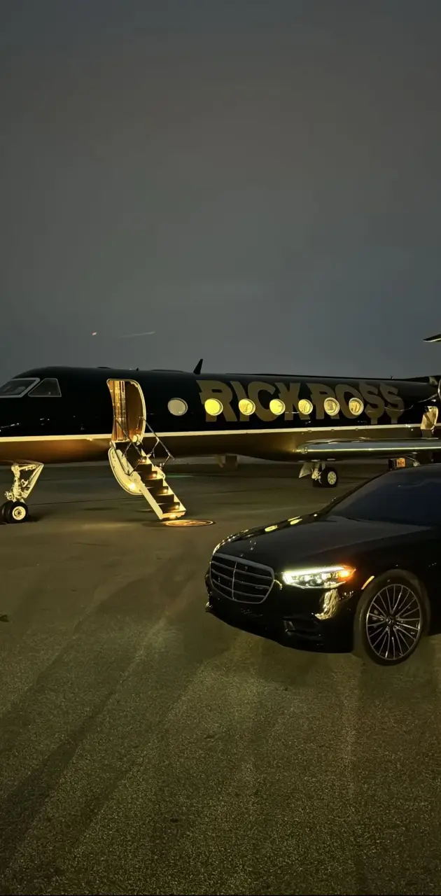 Rick Ross Private Jet & Maybach 