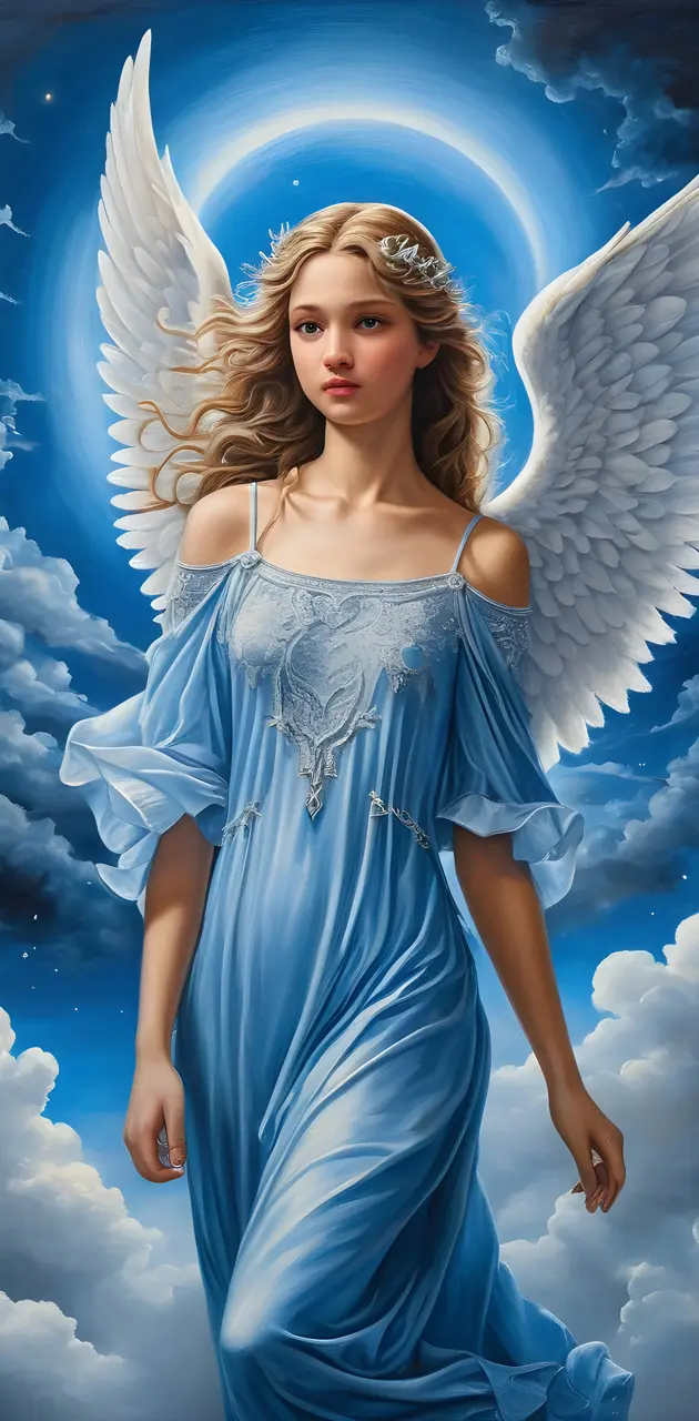 angelic blue