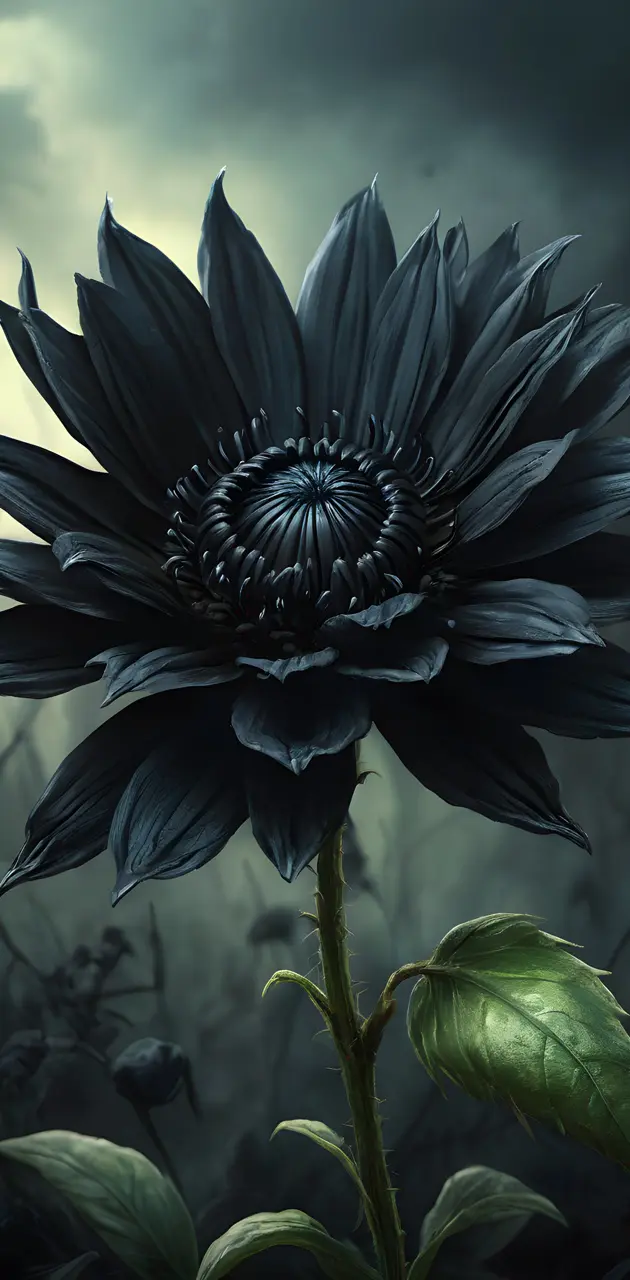 the black flower