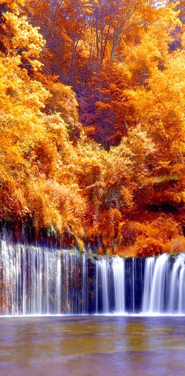 autumn waterfall