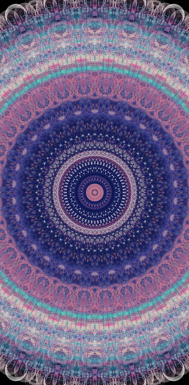 Purple circle mandala 
