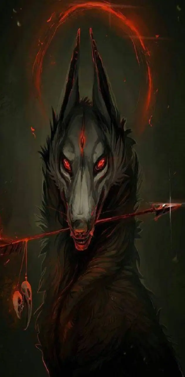 scarred anime wolf