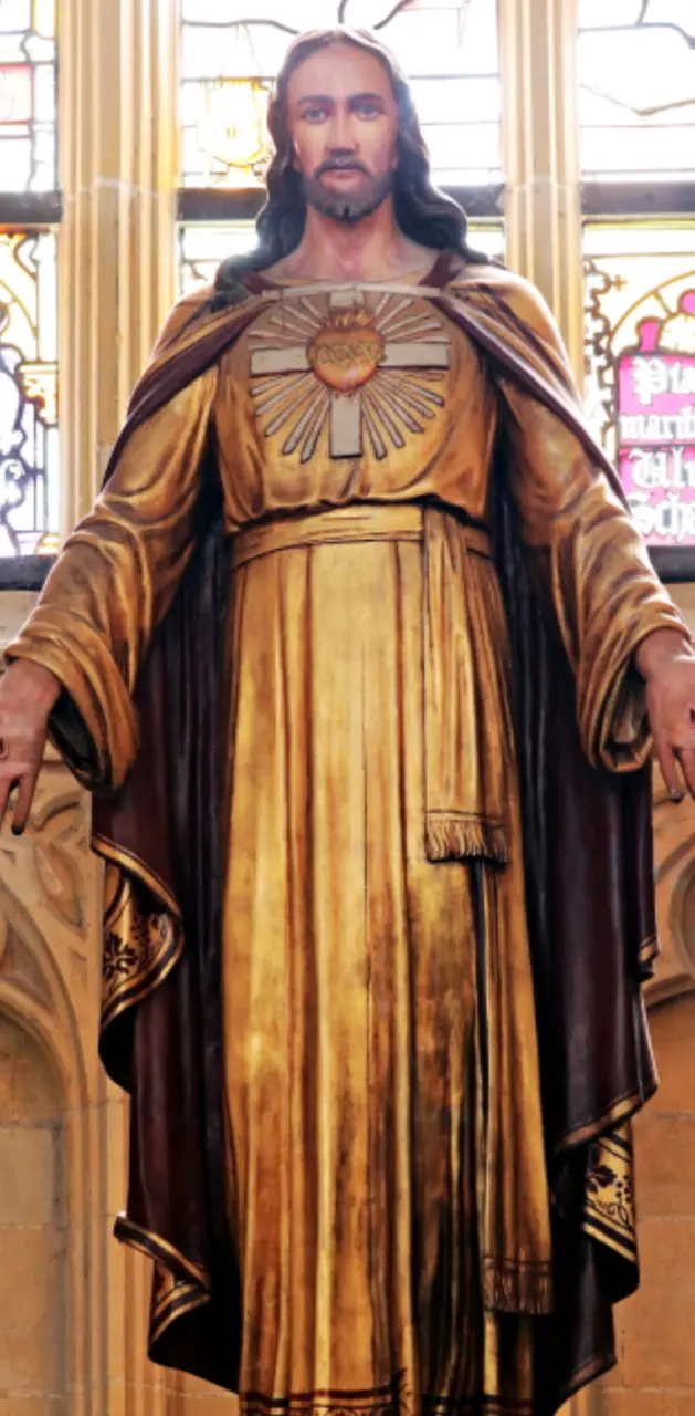 Gold Jesus Statue