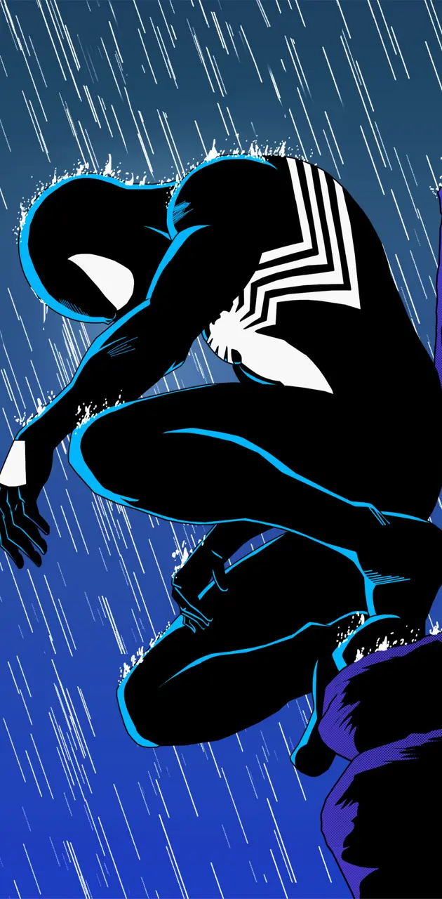 black suit spiderman wallpaper