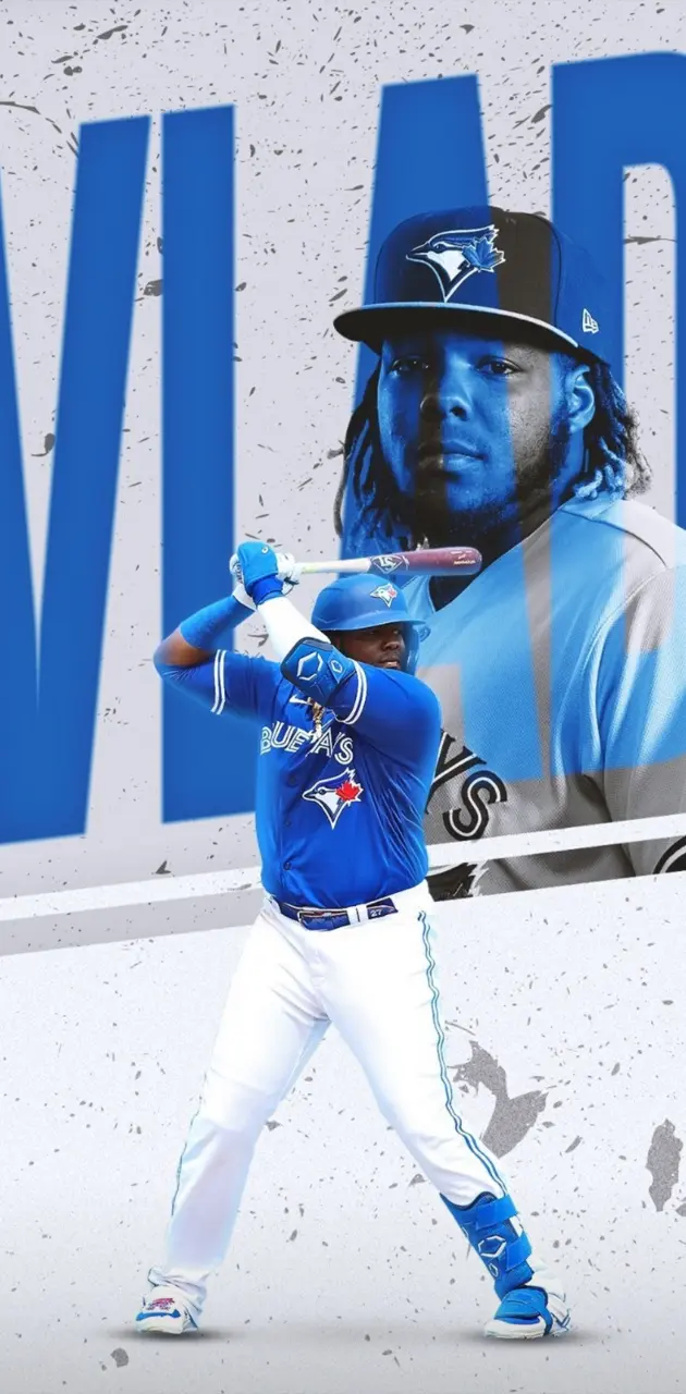 Download Vladimir Guerrero Jr With His Team Wallpaper