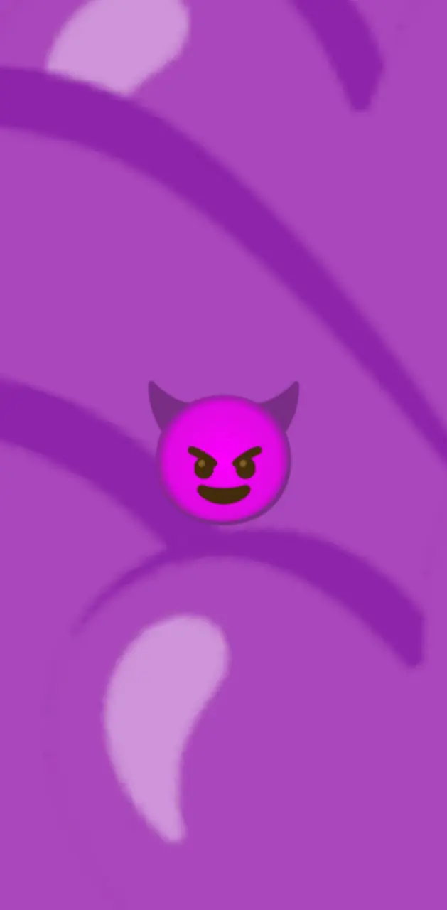 Purple Demon Face