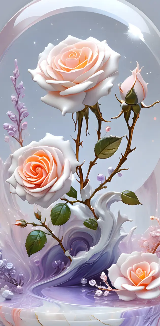 Rose in vase 