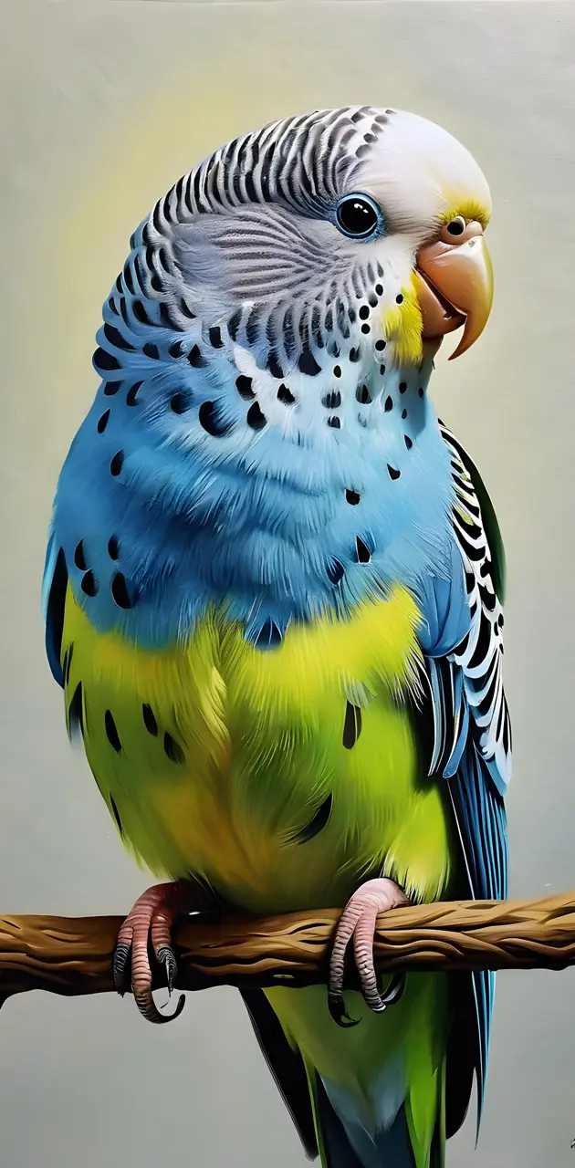 painted budgie
