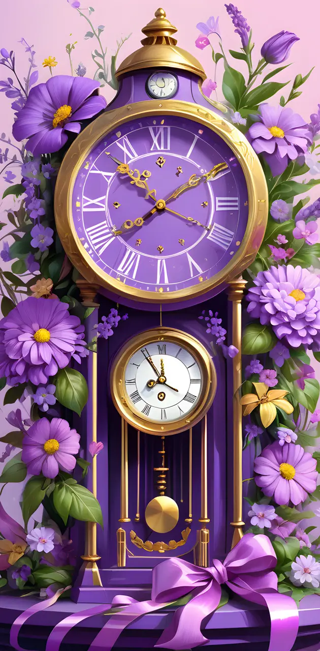 Lavender clock