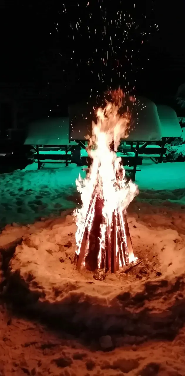 Winter fire
