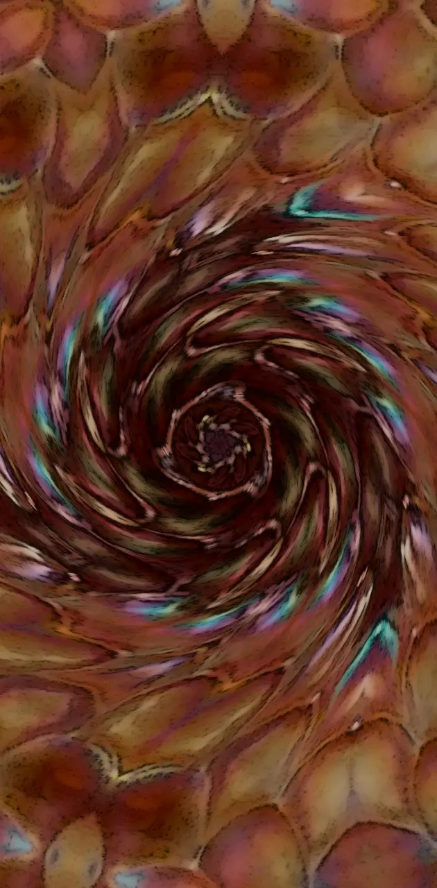 Amber spiral pattern
