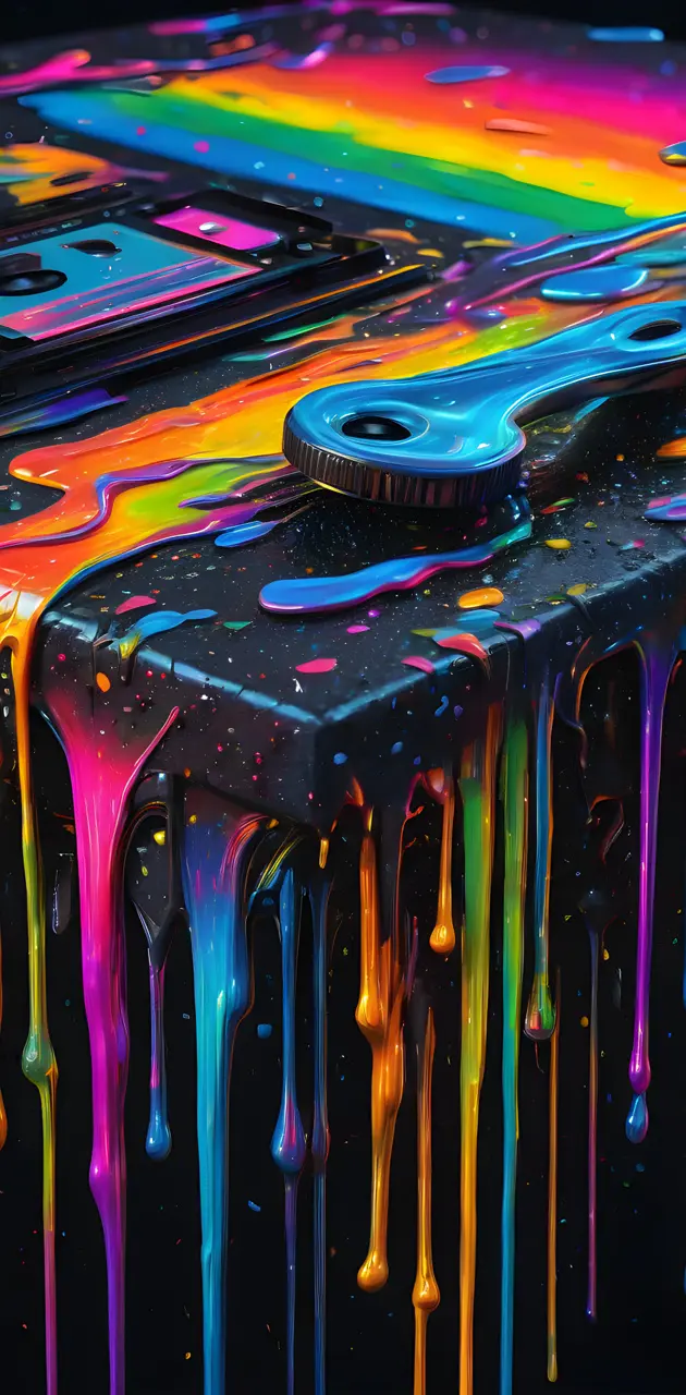 Dripping colors