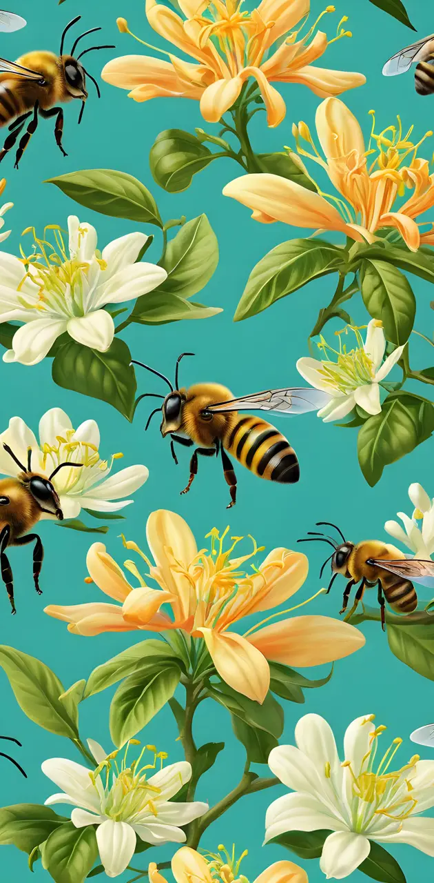 bee background pattern