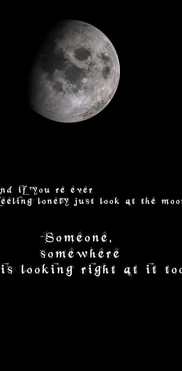 Lonely as the moon