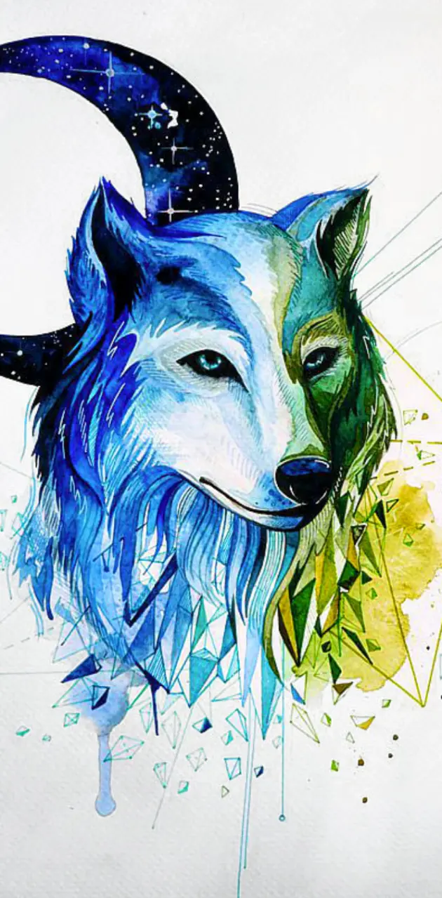 Watercolor Wolf