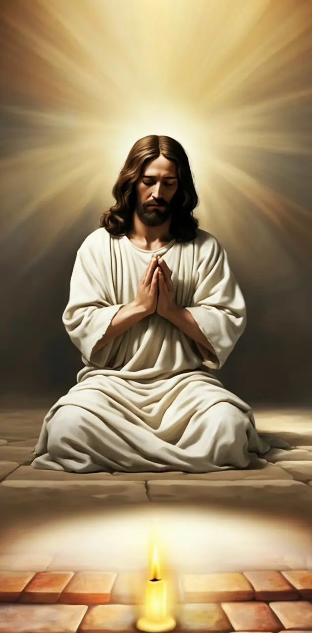 Jesus praying