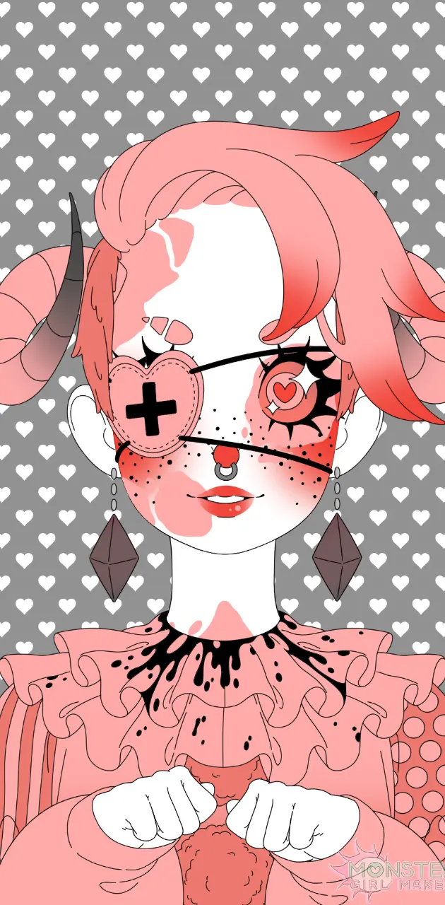 One eye clown girl