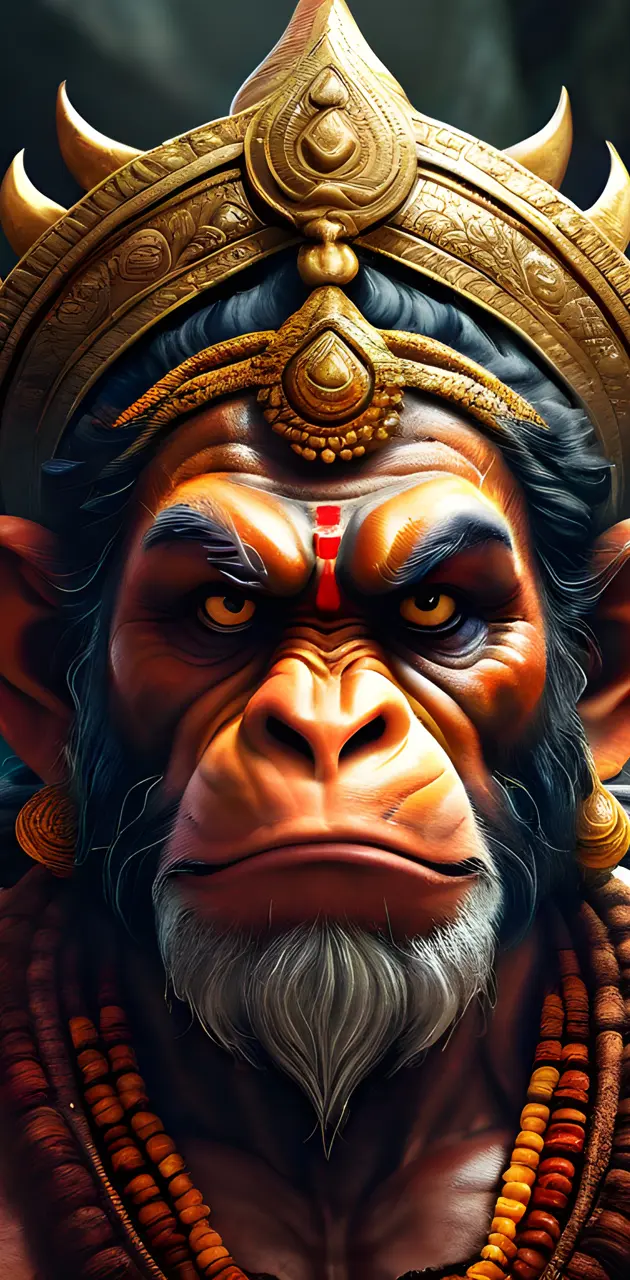 angry lord hanuman
