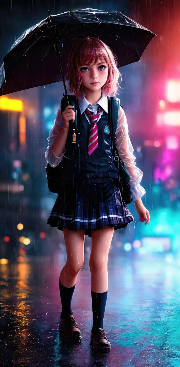  girl umbrella