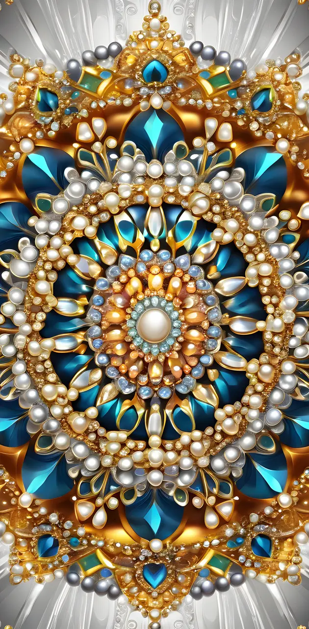 Pearls and Jewels Mandala