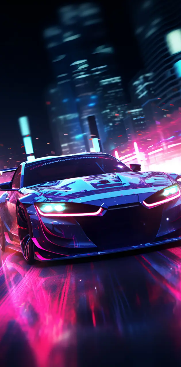 Neon Car Racing