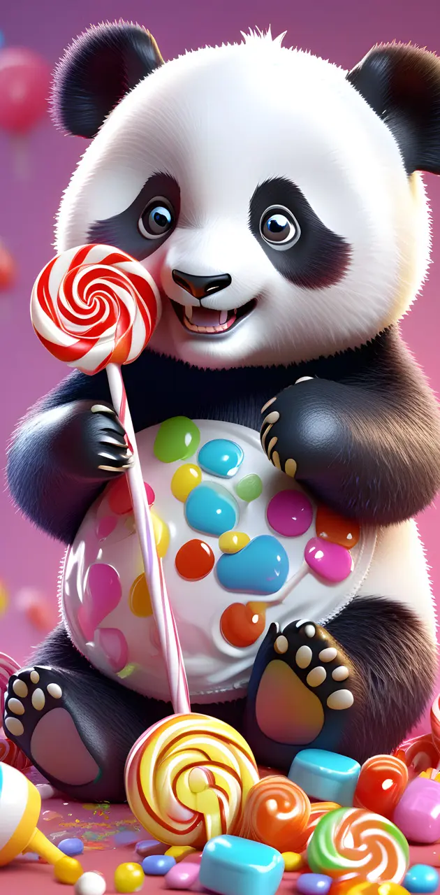 Panda Lollipop