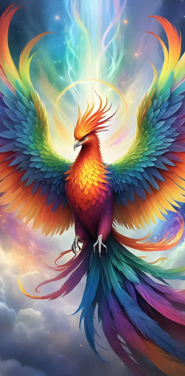 Rainbow Phoenix Rising