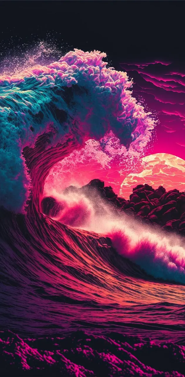 colorful waves