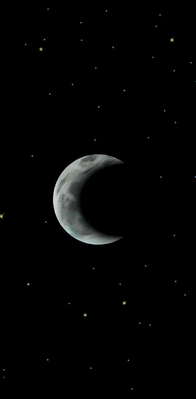 Black crescent moon