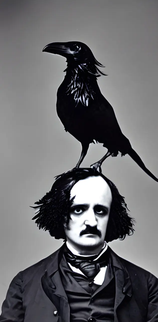 Poe and His Raven