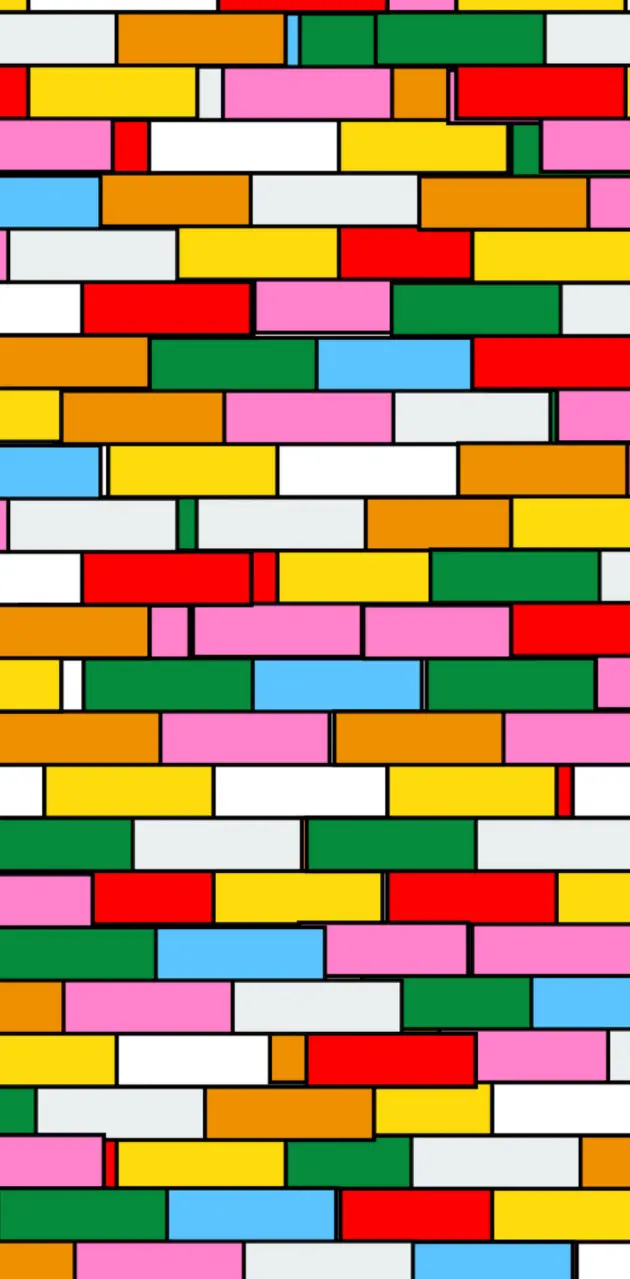 Colorful brickwall 