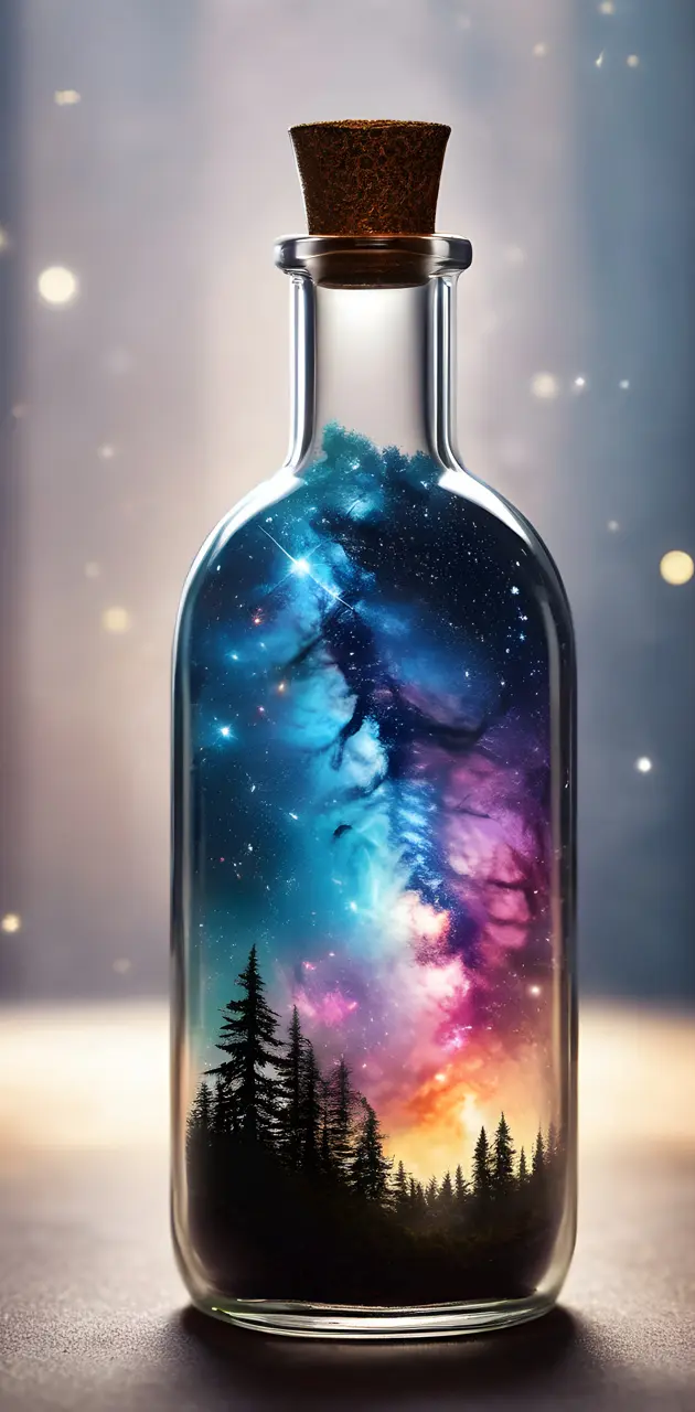 A Glass Bottle That Holds The Galaxy.