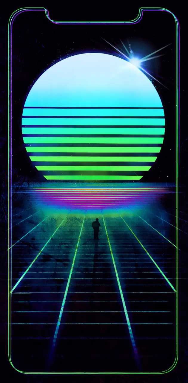Synthwave iPhone X