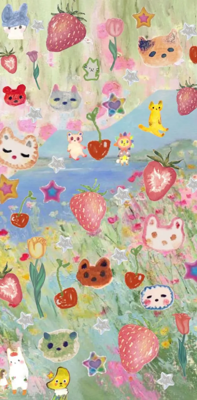 Cute cat chaeryoung inspo wallpaper aesthetic 