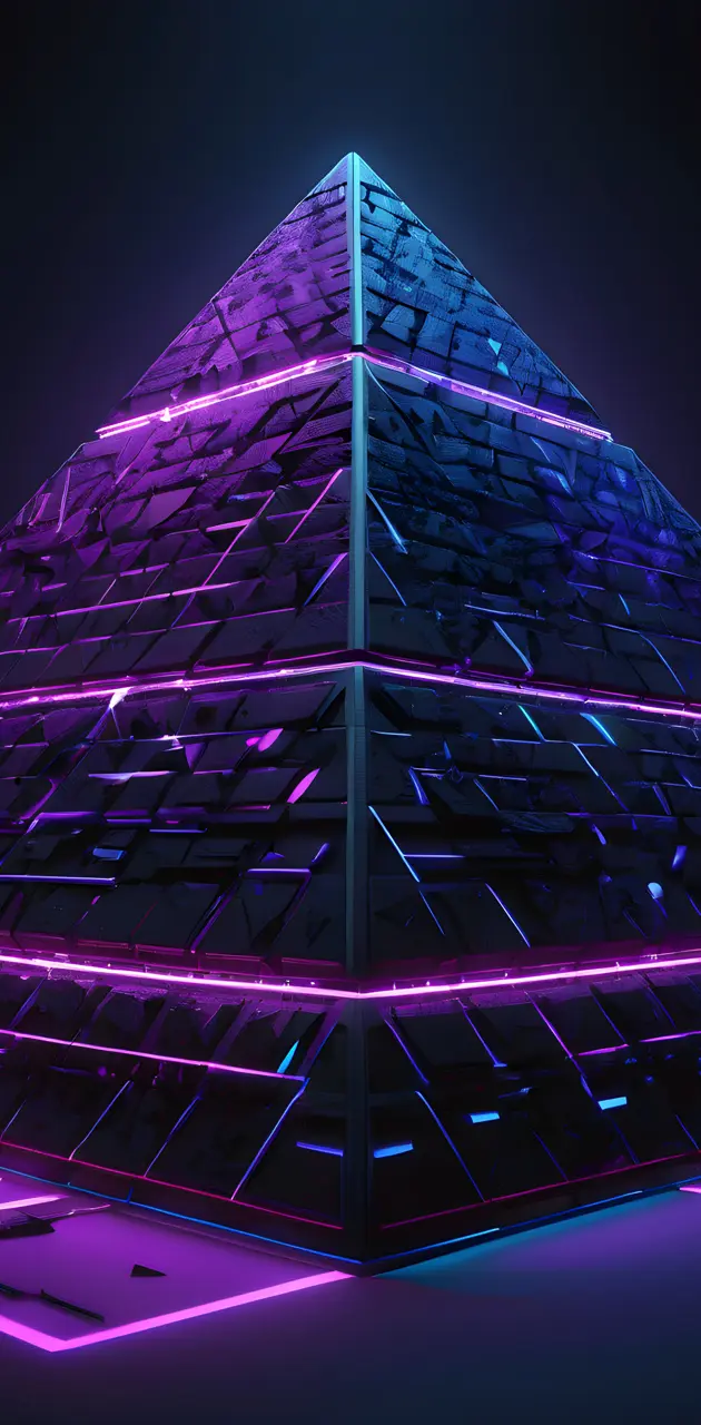 Neon pyramid
