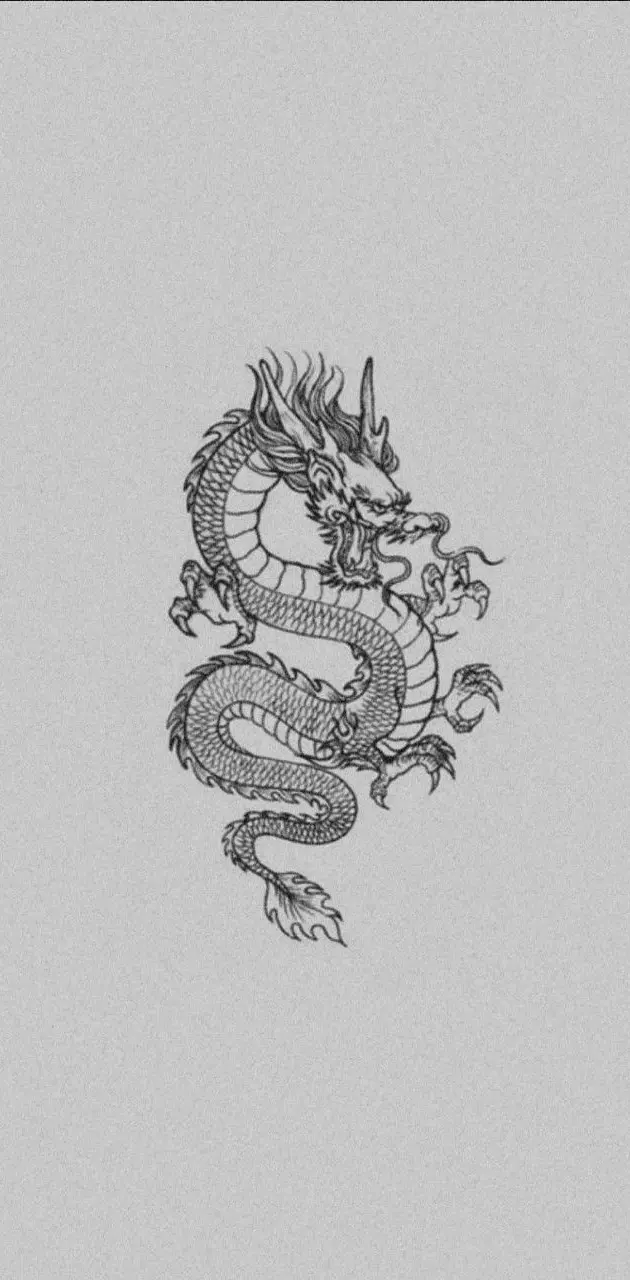 White Chinese dragon