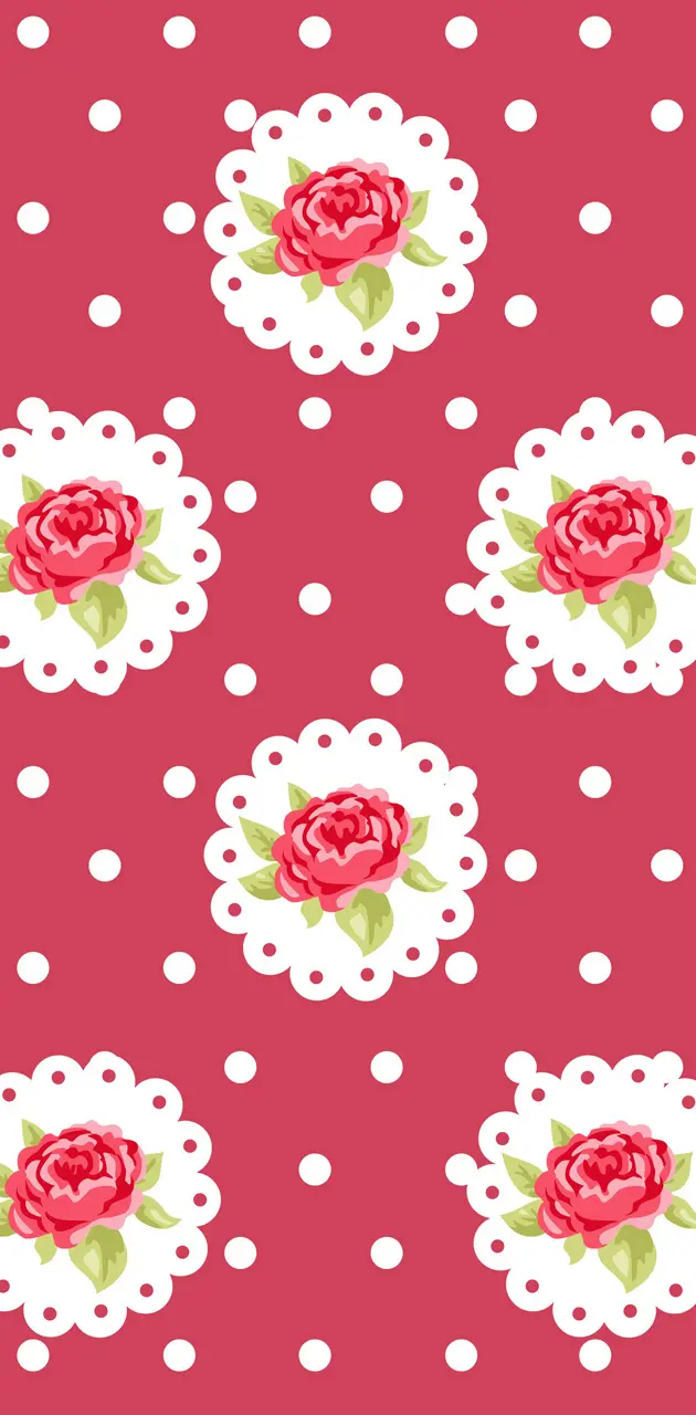 Polka Dot and Roses