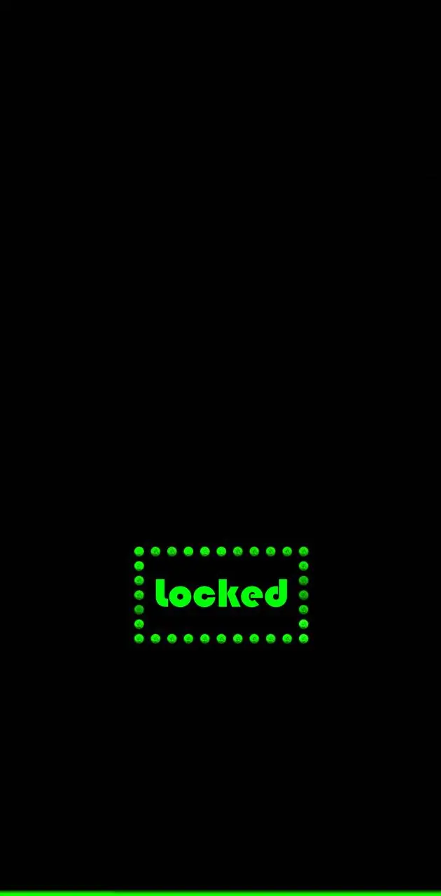 Locked lock Screen