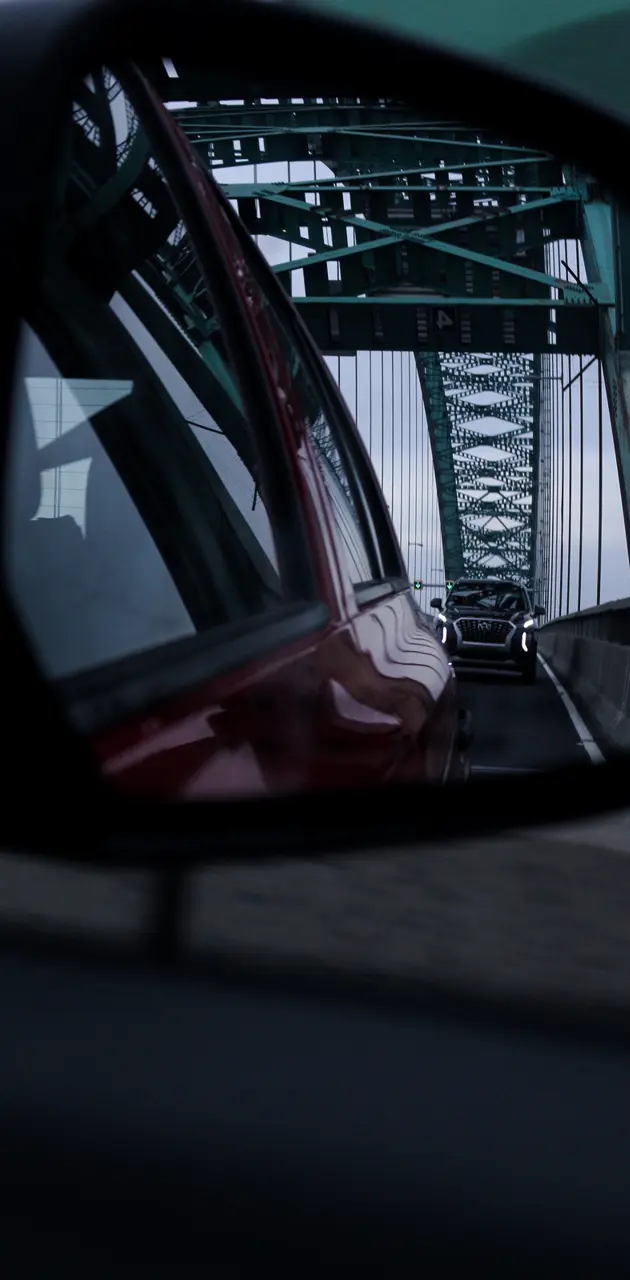 car on a bridge