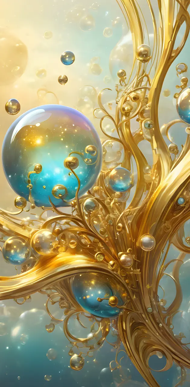 gold bubbles
