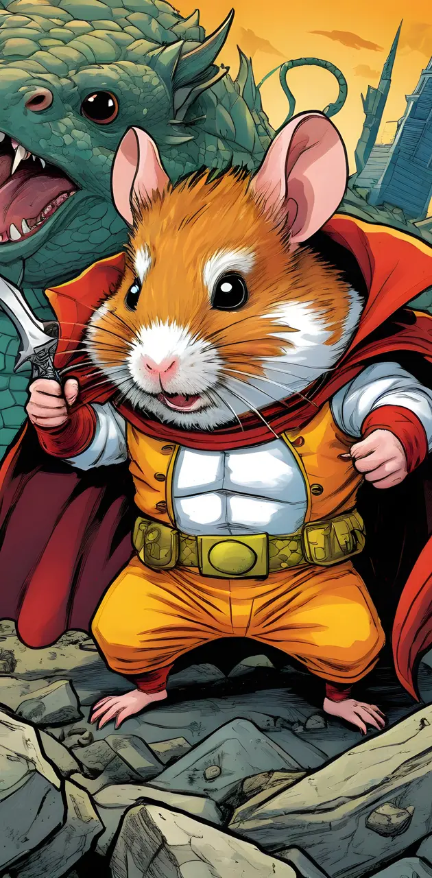 Hamster superhero