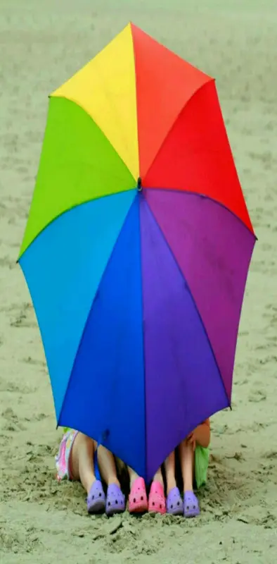 Girls in Umbrella