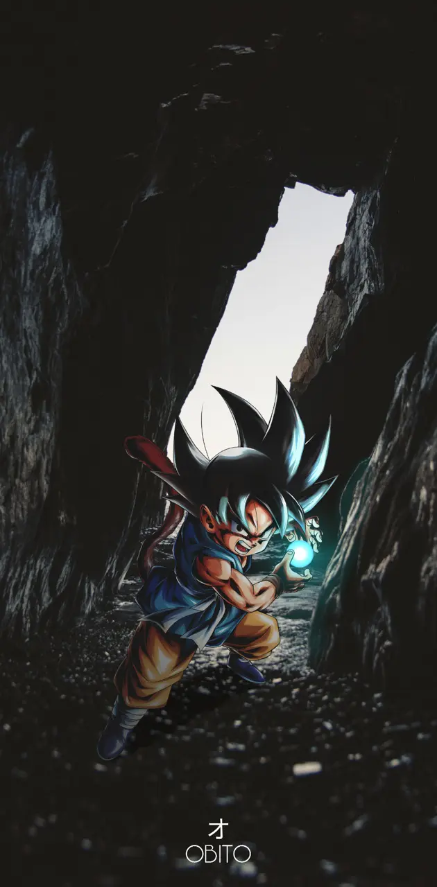 Goku in cave