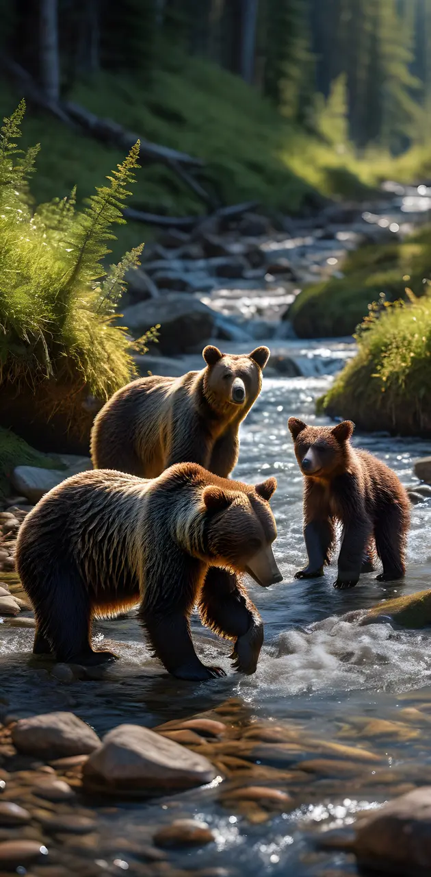 momma bear & Cubs