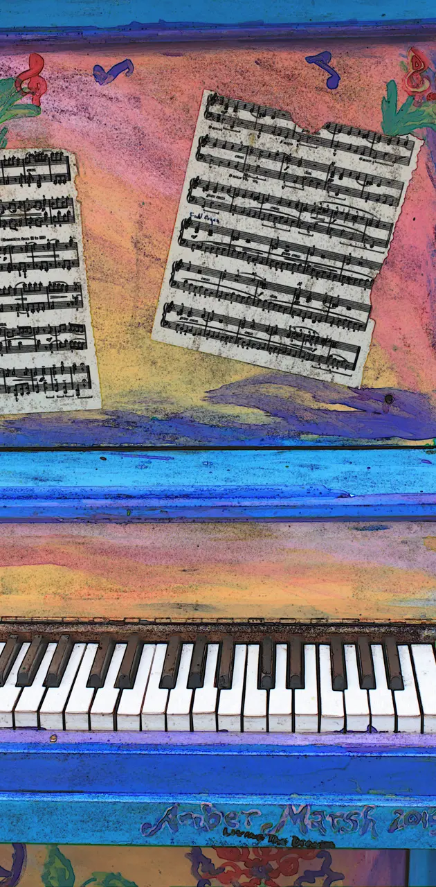 Decorated piano
