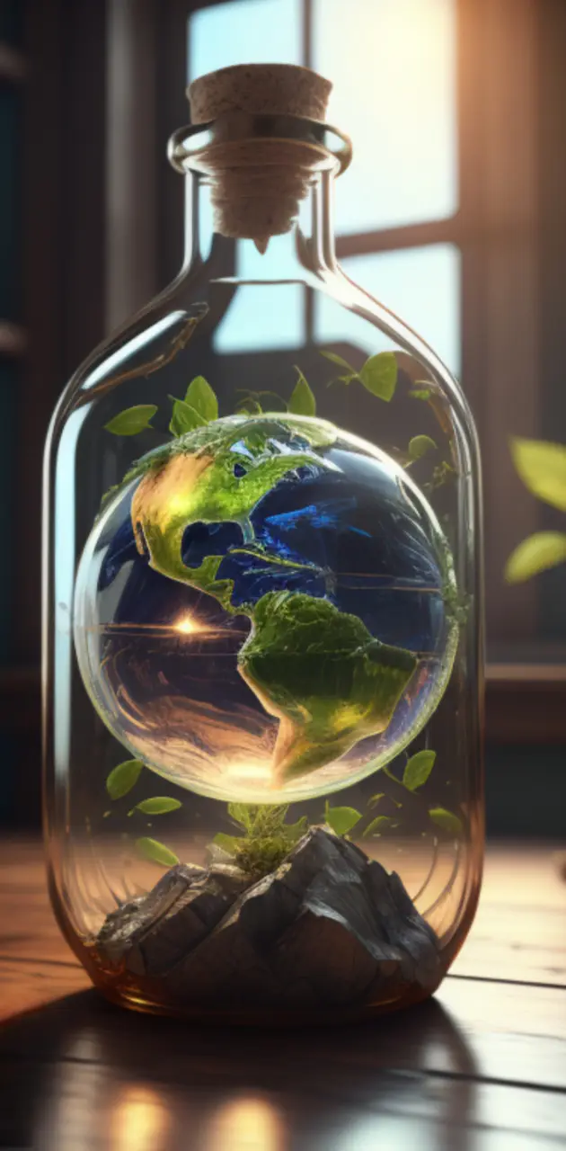 Earth in a bottle 