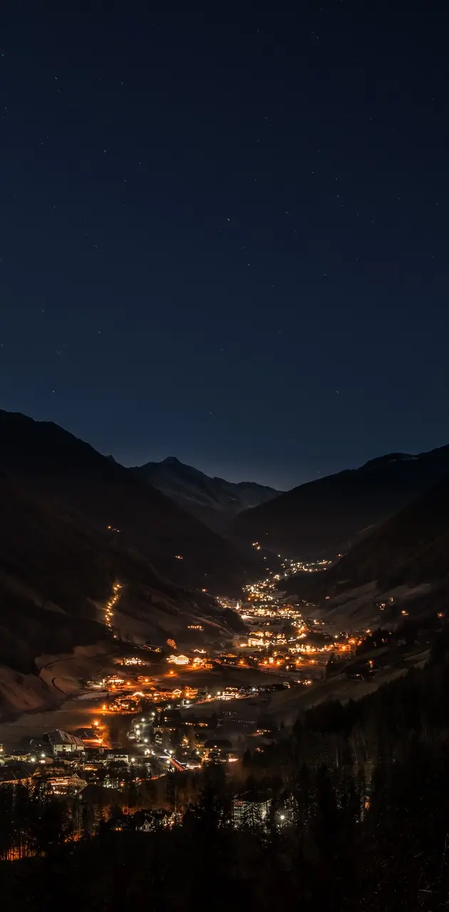 Mountains and night