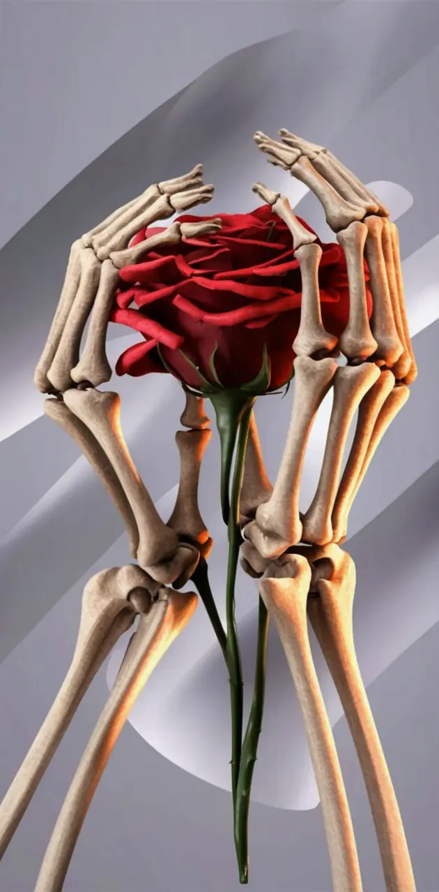 Rose Skeleton Hands